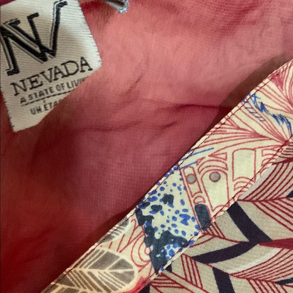 Women's Red Patterned Top - Picture 3 of 12